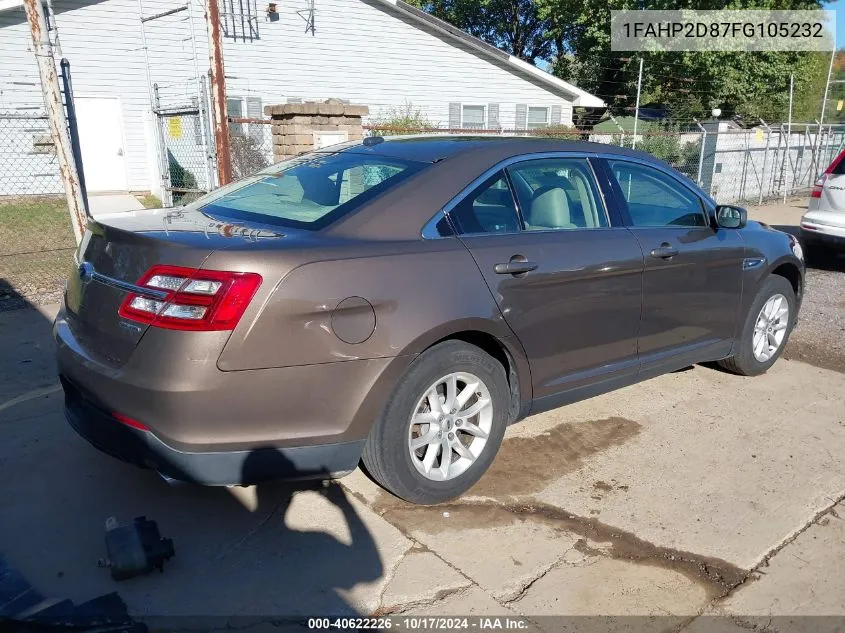 2015 Ford Taurus Se VIN: 1FAHP2D87FG105232 Lot: 40622226