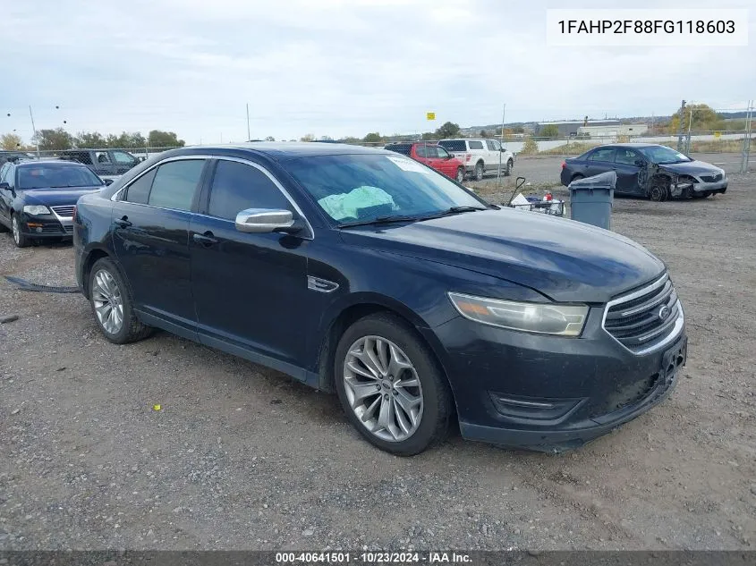 2015 Ford Taurus Limited VIN: 1FAHP2F88FG118603 Lot: 40641501