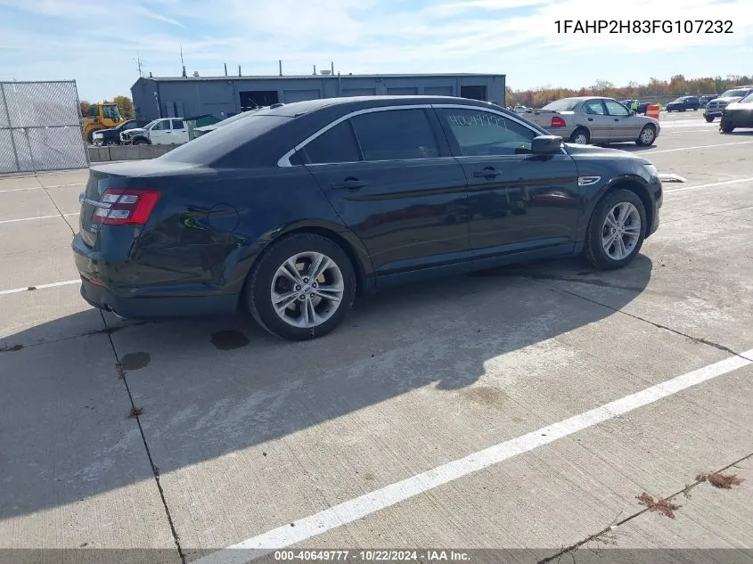 2015 Ford Taurus Sel VIN: 1FAHP2H83FG107232 Lot: 40649777