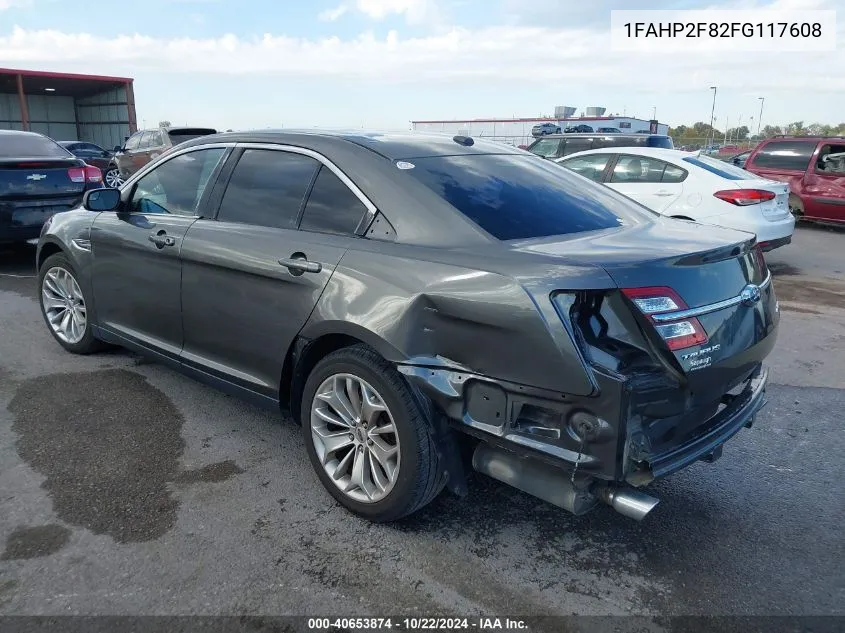 2015 Ford Taurus Limited VIN: 1FAHP2F82FG117608 Lot: 40653874