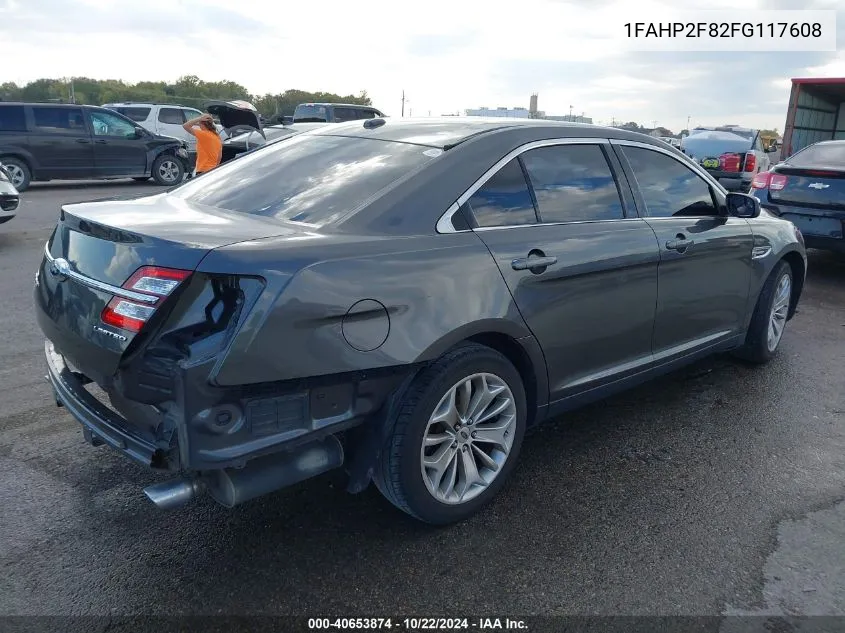 2015 Ford Taurus Limited VIN: 1FAHP2F82FG117608 Lot: 40653874