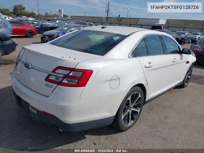 2015 Ford Taurus Sho VIN: 1FAHP2KT5FG128726 Lot: 40658355