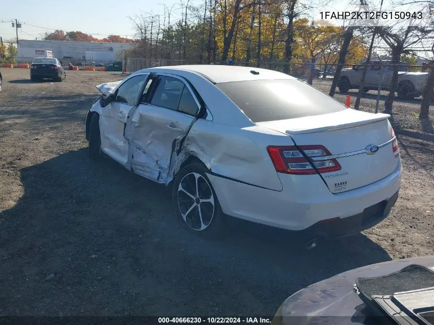 2015 Ford Taurus Sho VIN: 1FAHP2KT2FG150943 Lot: 40666230