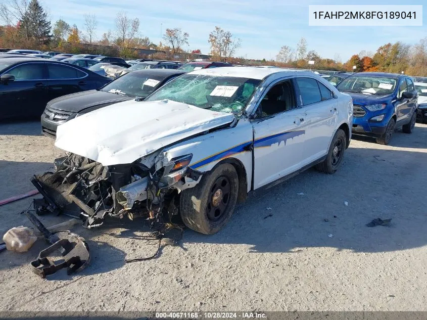 2015 Ford Police Interceptor VIN: 1FAHP2MK8FG189041 Lot: 40671165