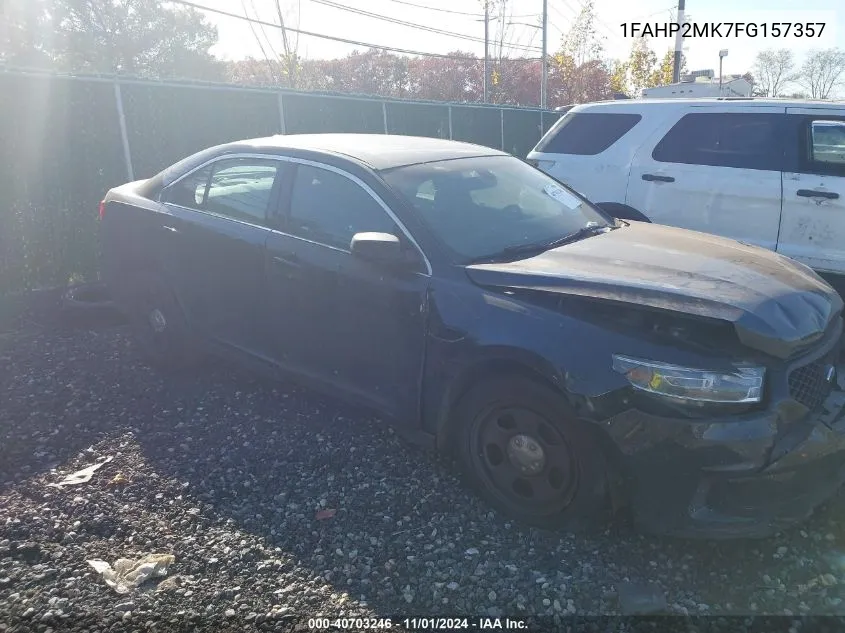 2015 Ford Taurus Police Interceptor VIN: 1FAHP2MK7FG157357 Lot: 40703246