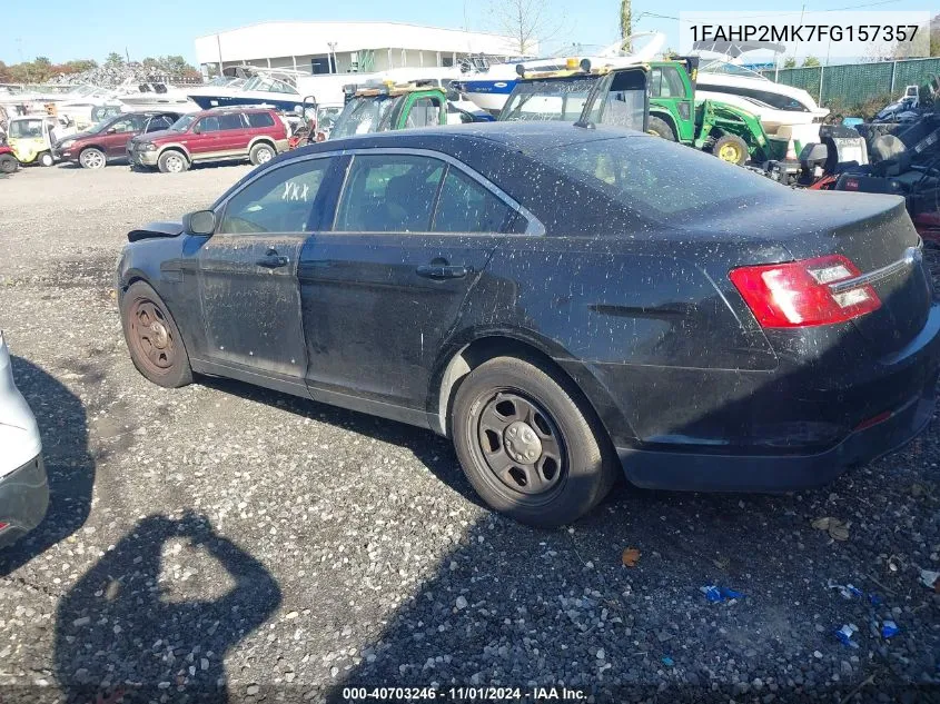 2015 Ford Taurus Police Interceptor VIN: 1FAHP2MK7FG157357 Lot: 40703246