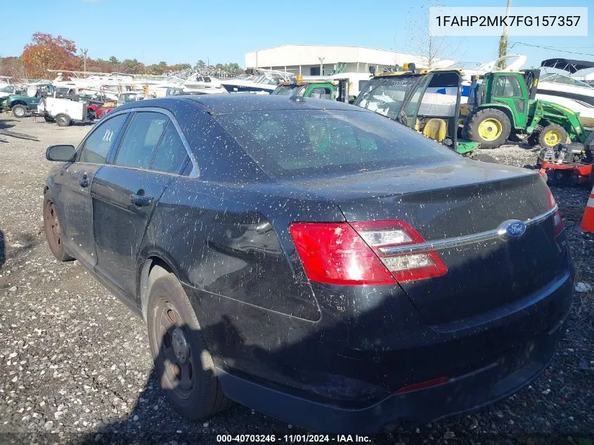 2015 Ford Taurus Police Interceptor VIN: 1FAHP2MK7FG157357 Lot: 40703246