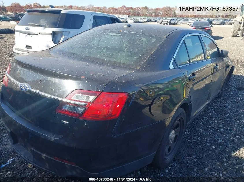 2015 Ford Taurus Police Interceptor VIN: 1FAHP2MK7FG157357 Lot: 40703246