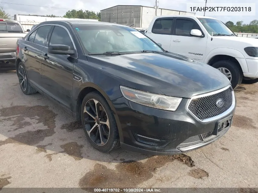 1FAHP2KT7FG203118 2015 Ford Taurus Sho