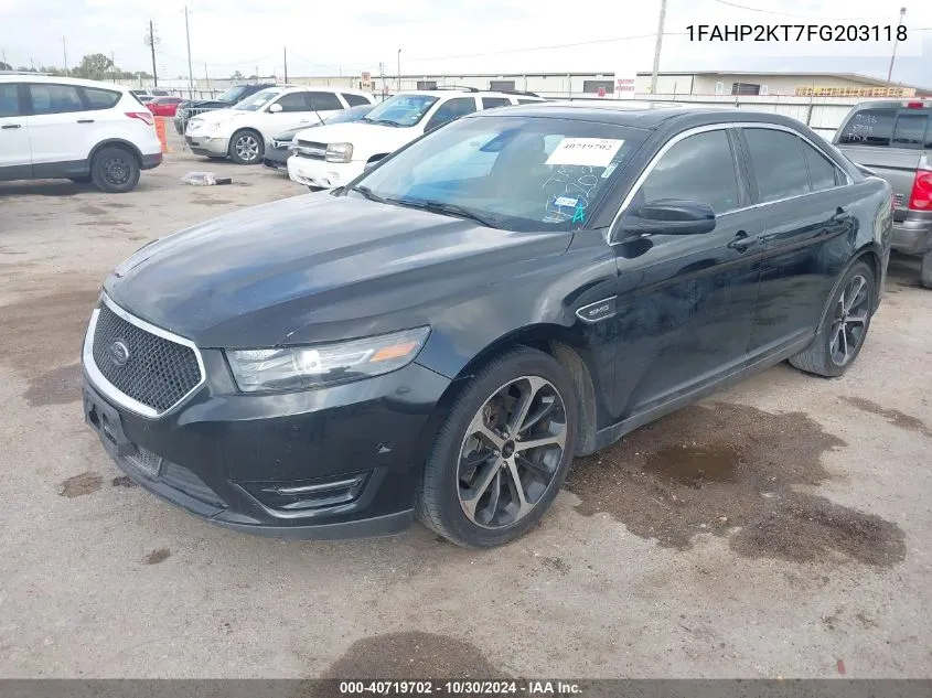 1FAHP2KT7FG203118 2015 Ford Taurus Sho