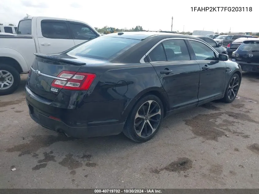 1FAHP2KT7FG203118 2015 Ford Taurus Sho