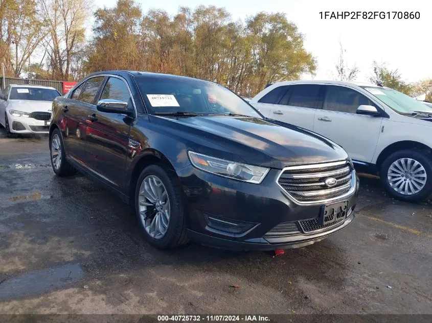 2015 Ford Taurus Limited VIN: 1FAHP2F82FG170860 Lot: 40725732