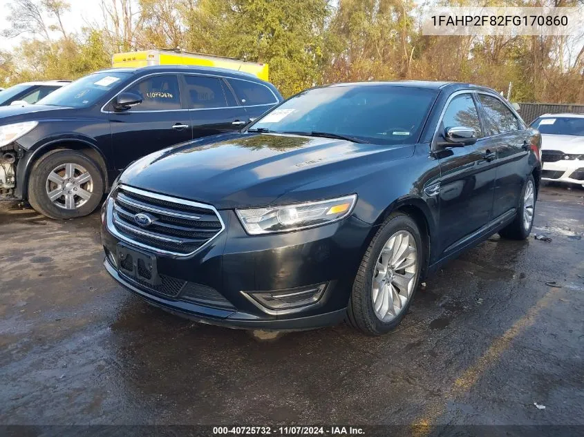 2015 Ford Taurus Limited VIN: 1FAHP2F82FG170860 Lot: 40725732