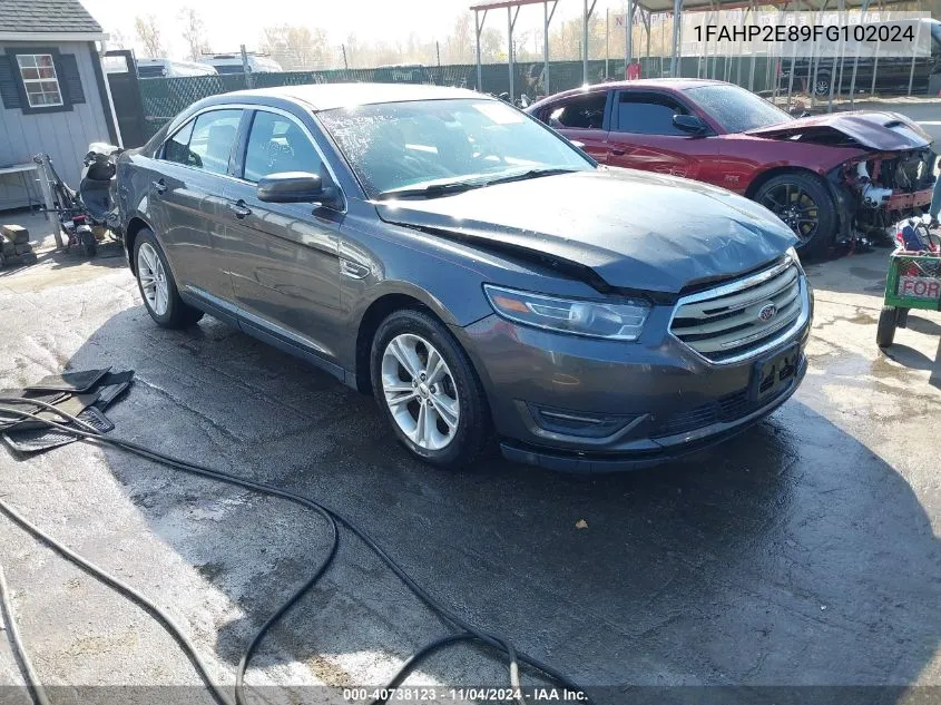 2015 Ford Taurus Sel VIN: 1FAHP2E89FG102024 Lot: 40738123