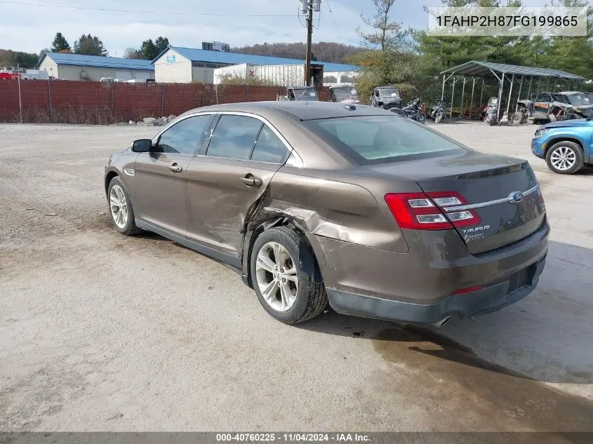 2015 Ford Taurus Sel VIN: 1FAHP2H87FG199865 Lot: 40760225