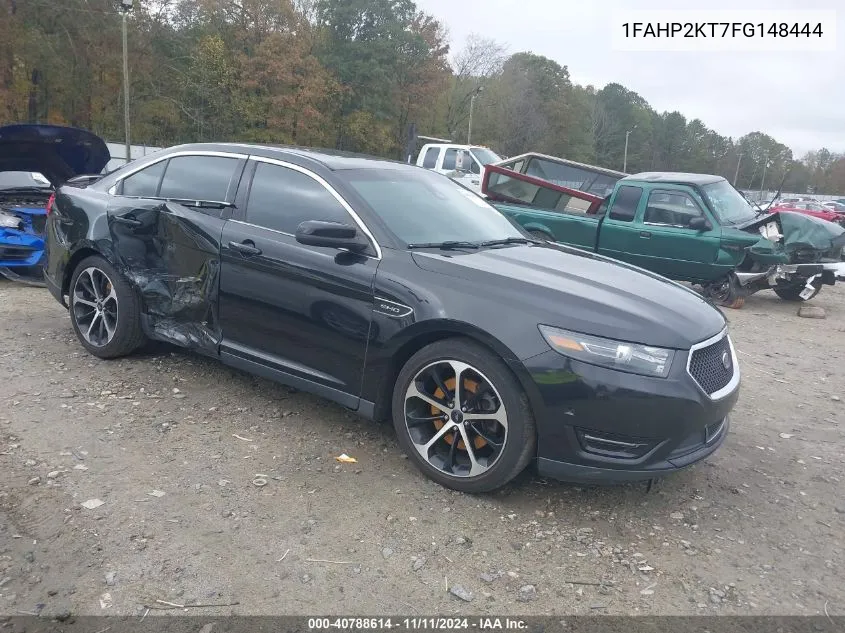 2015 Ford Taurus Sho VIN: 1FAHP2KT7FG148444 Lot: 40788614