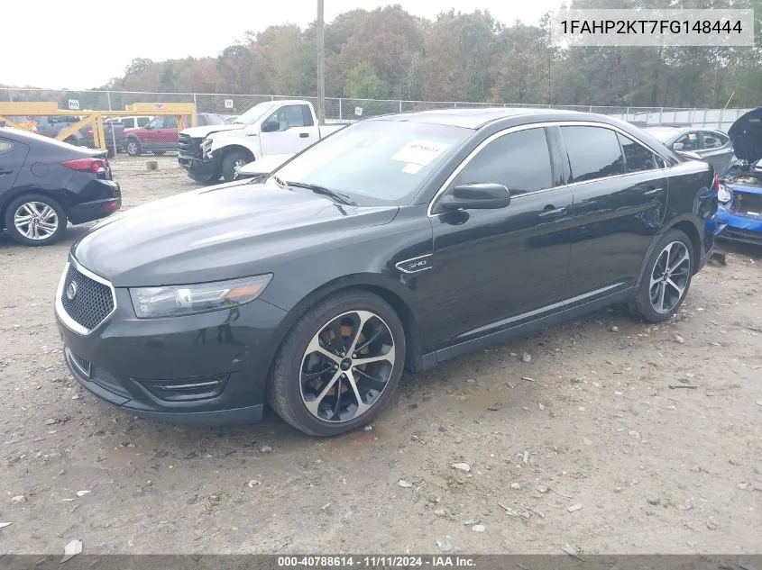 2015 Ford Taurus Sho VIN: 1FAHP2KT7FG148444 Lot: 40788614