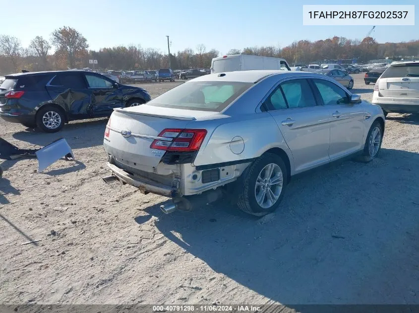 2015 Ford Taurus Sel VIN: 1FAHP2H87FG202537 Lot: 40791298