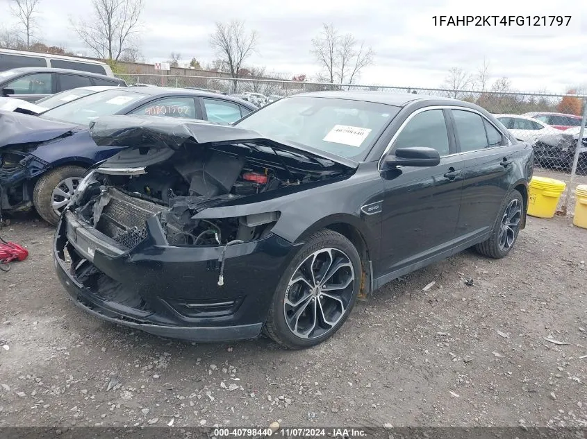 2015 Ford Taurus Sho VIN: 1FAHP2KT4FG121797 Lot: 40798440