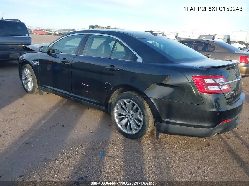 2015 Ford Taurus Limited VIN: 1FAHP2F8XFG159248 Lot: 40806444