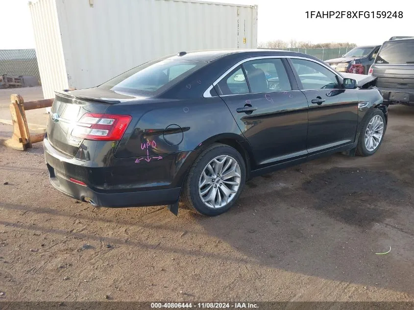 2015 Ford Taurus Limited VIN: 1FAHP2F8XFG159248 Lot: 40806444