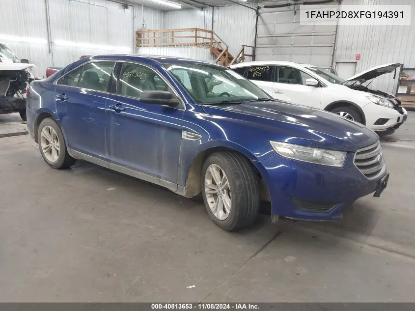 2015 Ford Taurus Se VIN: 1FAHP2D8XFG194391 Lot: 40813653