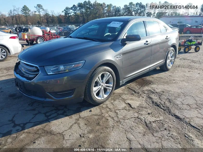 2015 Ford Taurus Sel VIN: 1FAHP2E8XFG140684 Lot: 40817616