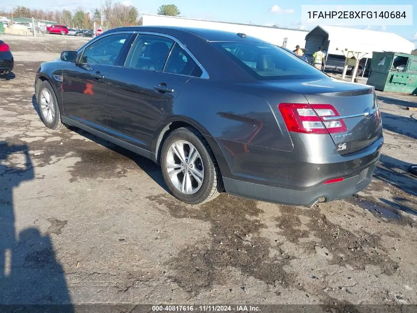 2015 Ford Taurus Sel VIN: 1FAHP2E8XFG140684 Lot: 40817616