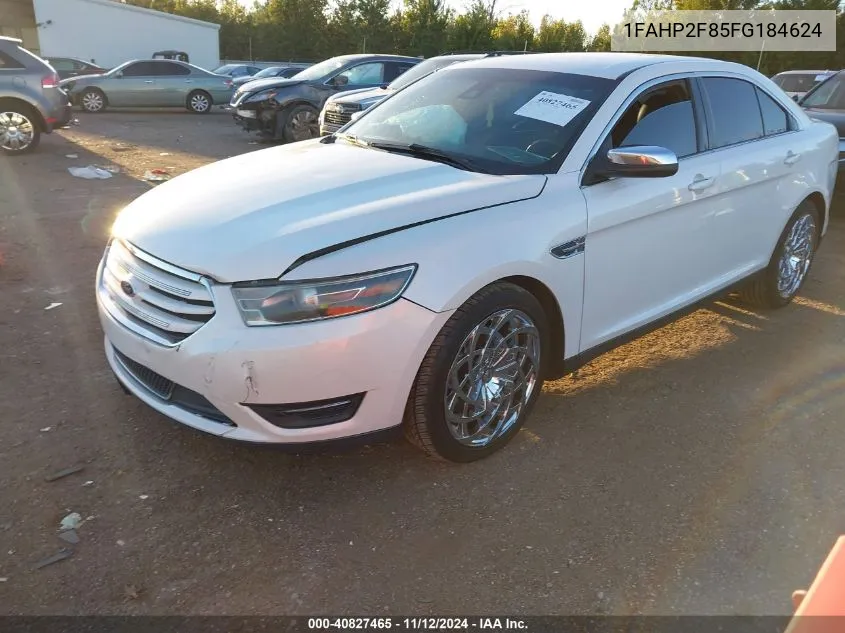 2015 Ford Taurus Limited VIN: 1FAHP2F85FG184624 Lot: 40827465