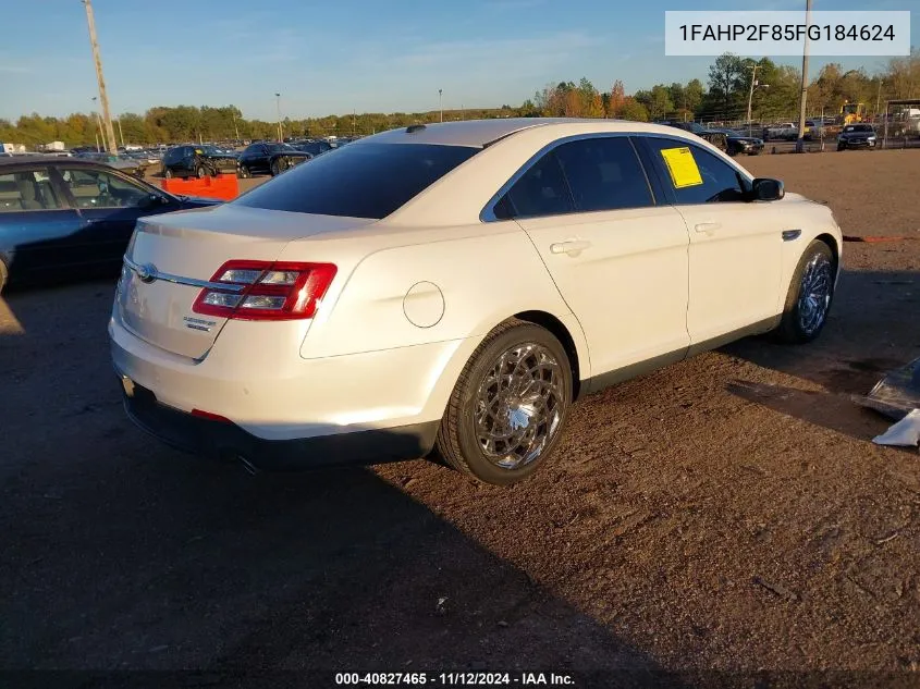 2015 Ford Taurus Limited VIN: 1FAHP2F85FG184624 Lot: 40827465