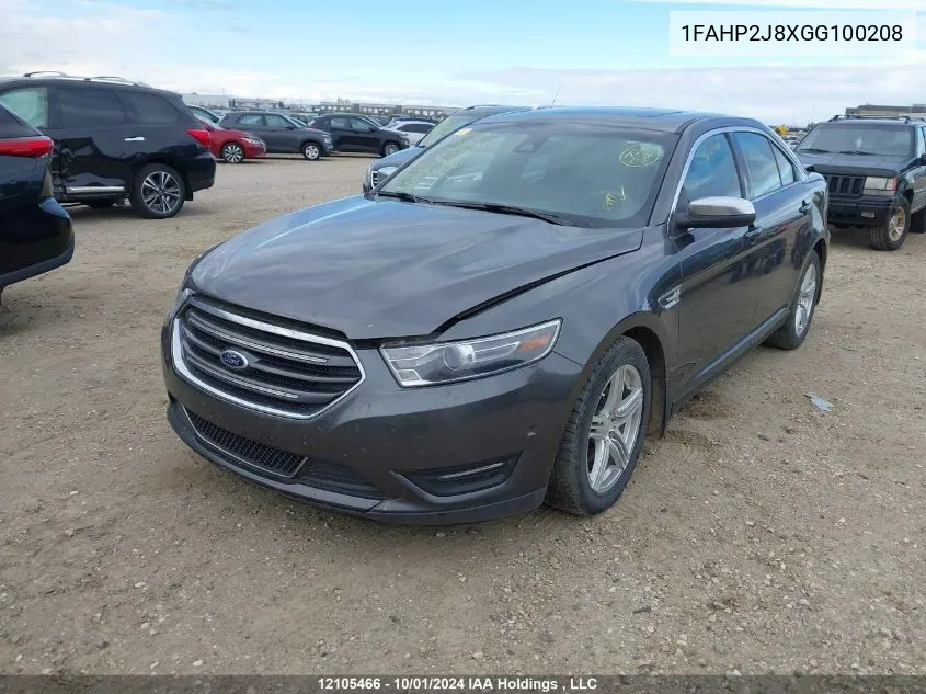 2016 Ford Taurus Limited VIN: 1FAHP2J8XGG100208 Lot: 12105466