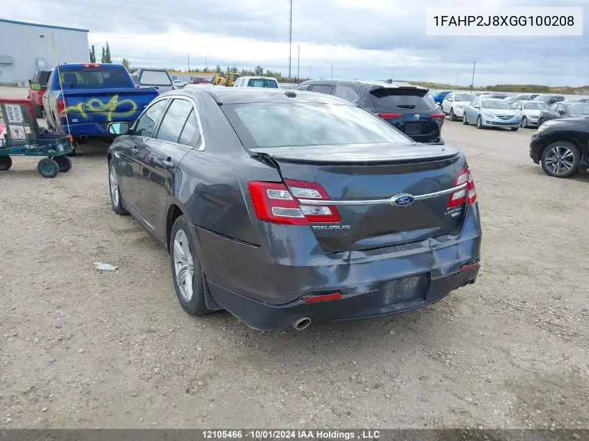 2016 Ford Taurus Limited VIN: 1FAHP2J8XGG100208 Lot: 12105466