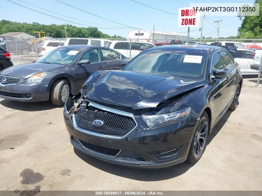 1FAHP2KT3GG112350 2016 Ford Taurus Sho