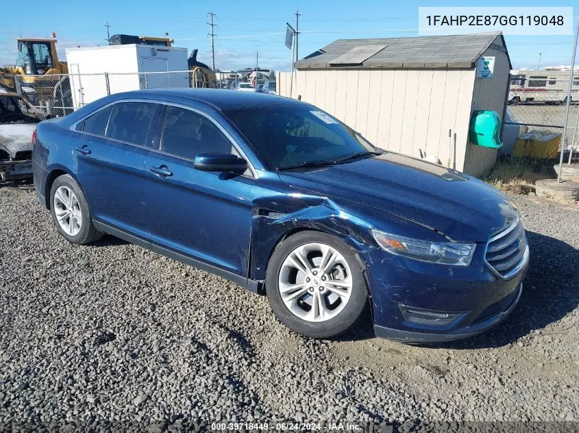 1FAHP2E87GG119048 2016 Ford Taurus Sel