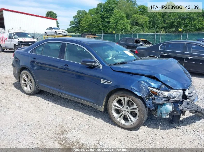 1FAHP2E89GG143139 2016 Ford Taurus Sel