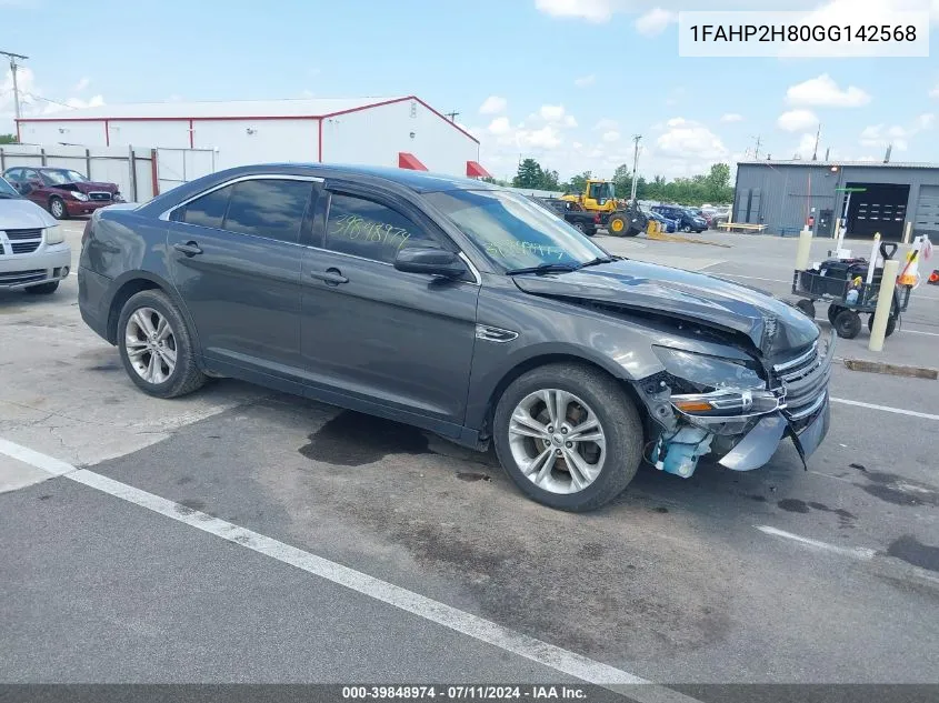 2016 Ford Taurus Sel VIN: 1FAHP2H80GG142568 Lot: 39848974