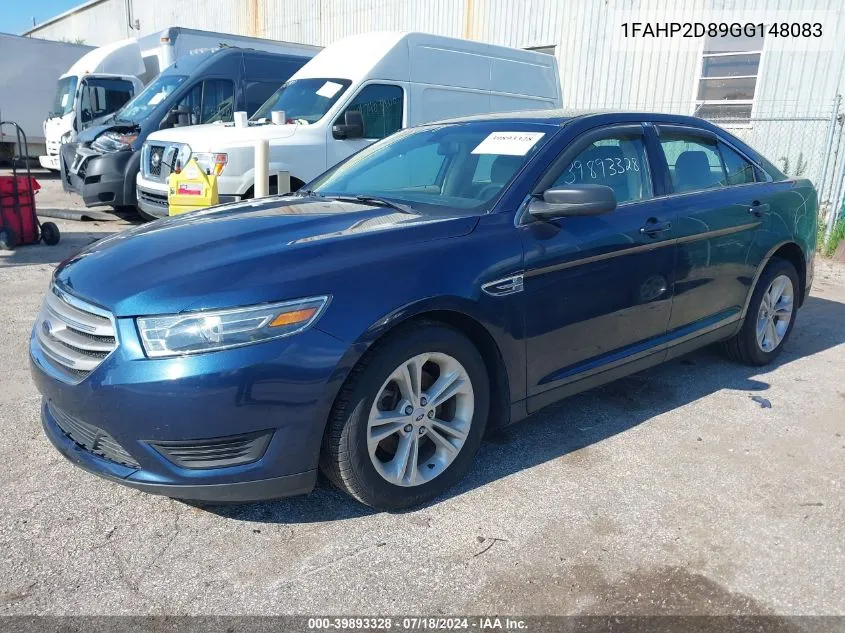 2016 Ford Taurus Se VIN: 1FAHP2D89GG148083 Lot: 39893328