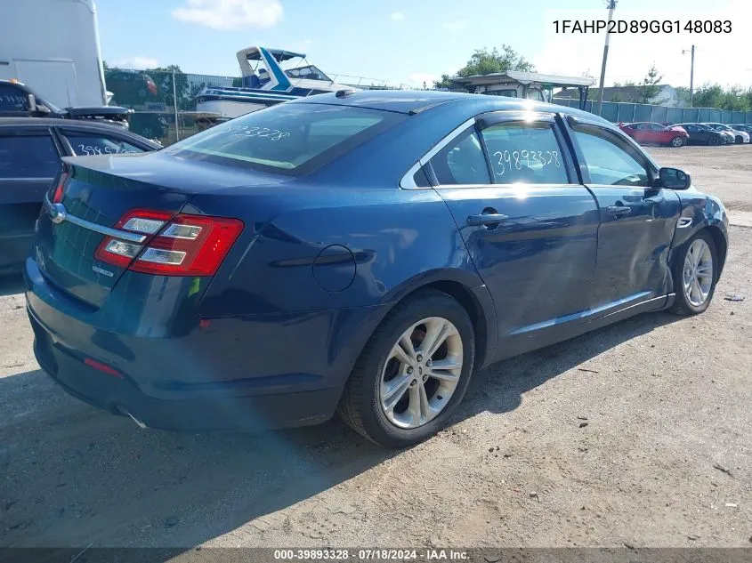 2016 Ford Taurus Se VIN: 1FAHP2D89GG148083 Lot: 39893328