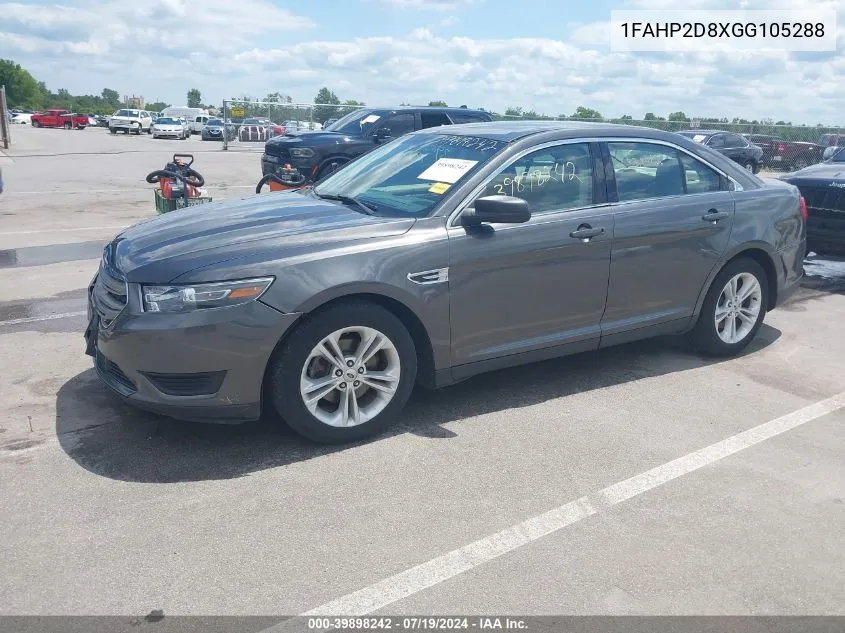 2016 Ford Taurus Se VIN: 1FAHP2D8XGG105288 Lot: 39898242