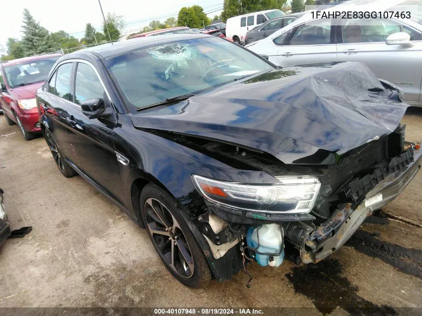 2016 Ford Taurus Sel VIN: 1FAHP2E83GG107463 Lot: 40107948