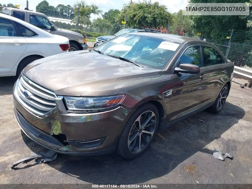 1FAHP2E85GG107805 2016 Ford Taurus Sel