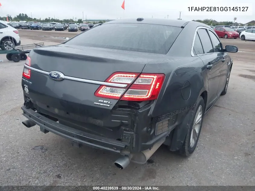 2016 Ford Taurus Sel VIN: 1FAHP2E81GG145127 Lot: 40239539