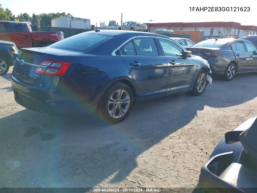 2016 Ford Taurus Sel VIN: 1FAHP2E83GG121623 Lot: 40285824