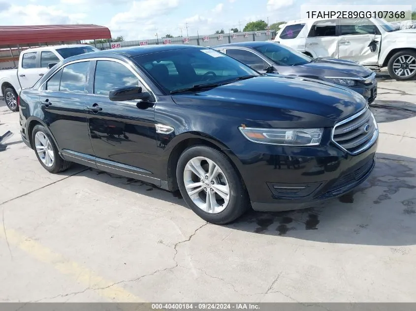 1FAHP2E89GG107368 2016 Ford Taurus Sel