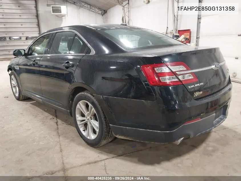 2016 Ford Taurus Sel VIN: 1FAHP2E85GG131358 Lot: 40425235