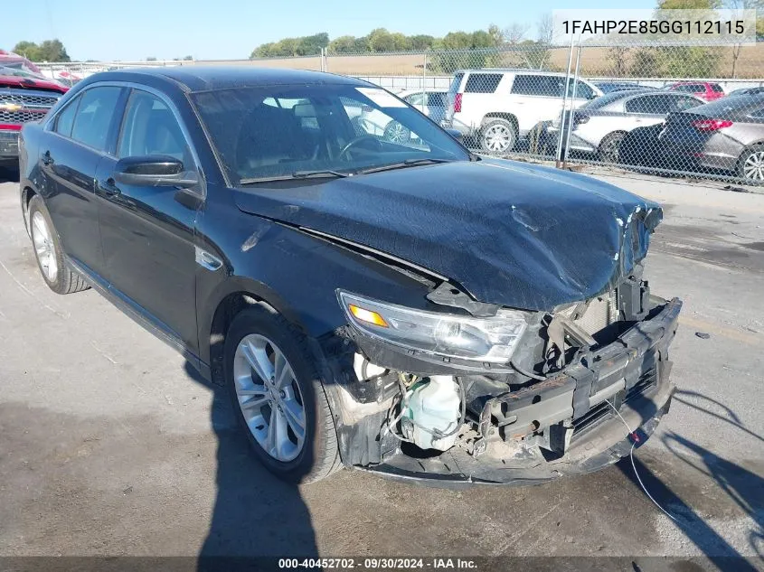 2016 Ford Taurus Sel VIN: 1FAHP2E85GG112115 Lot: 40452702