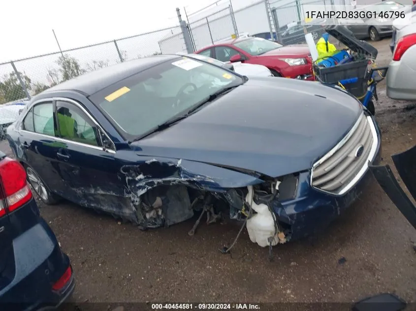 1FAHP2D83GG146796 2016 Ford Taurus Se