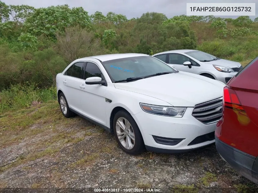 2016 Ford Taurus Sel VIN: 1FAHP2E86GG125732 Lot: 40513817