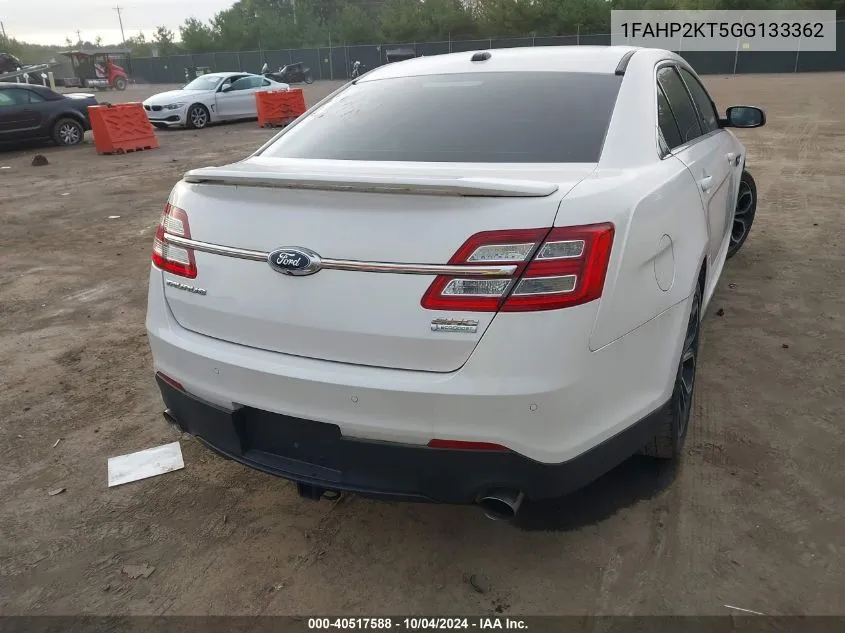 1FAHP2KT5GG133362 2016 Ford Taurus Sho