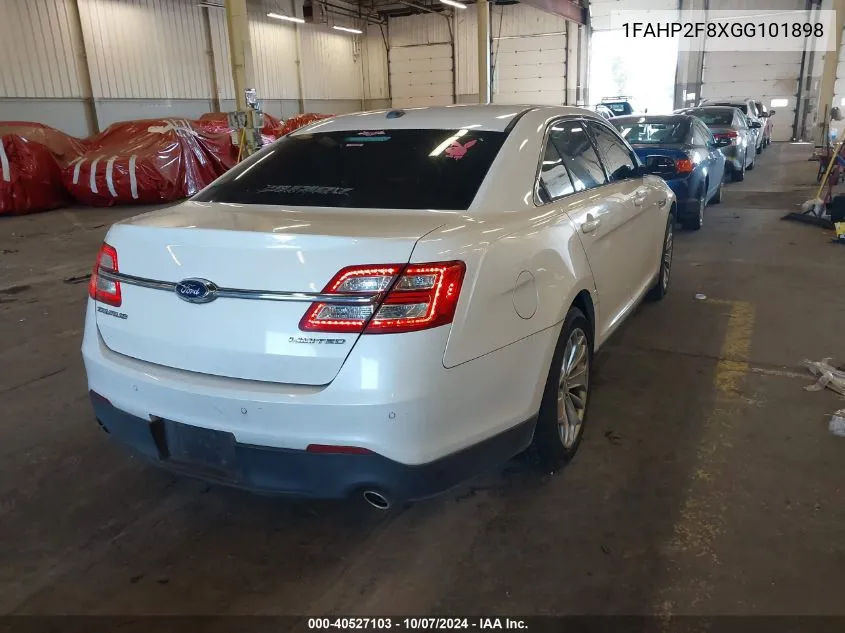 1FAHP2F8XGG101898 2016 Ford Taurus Limited